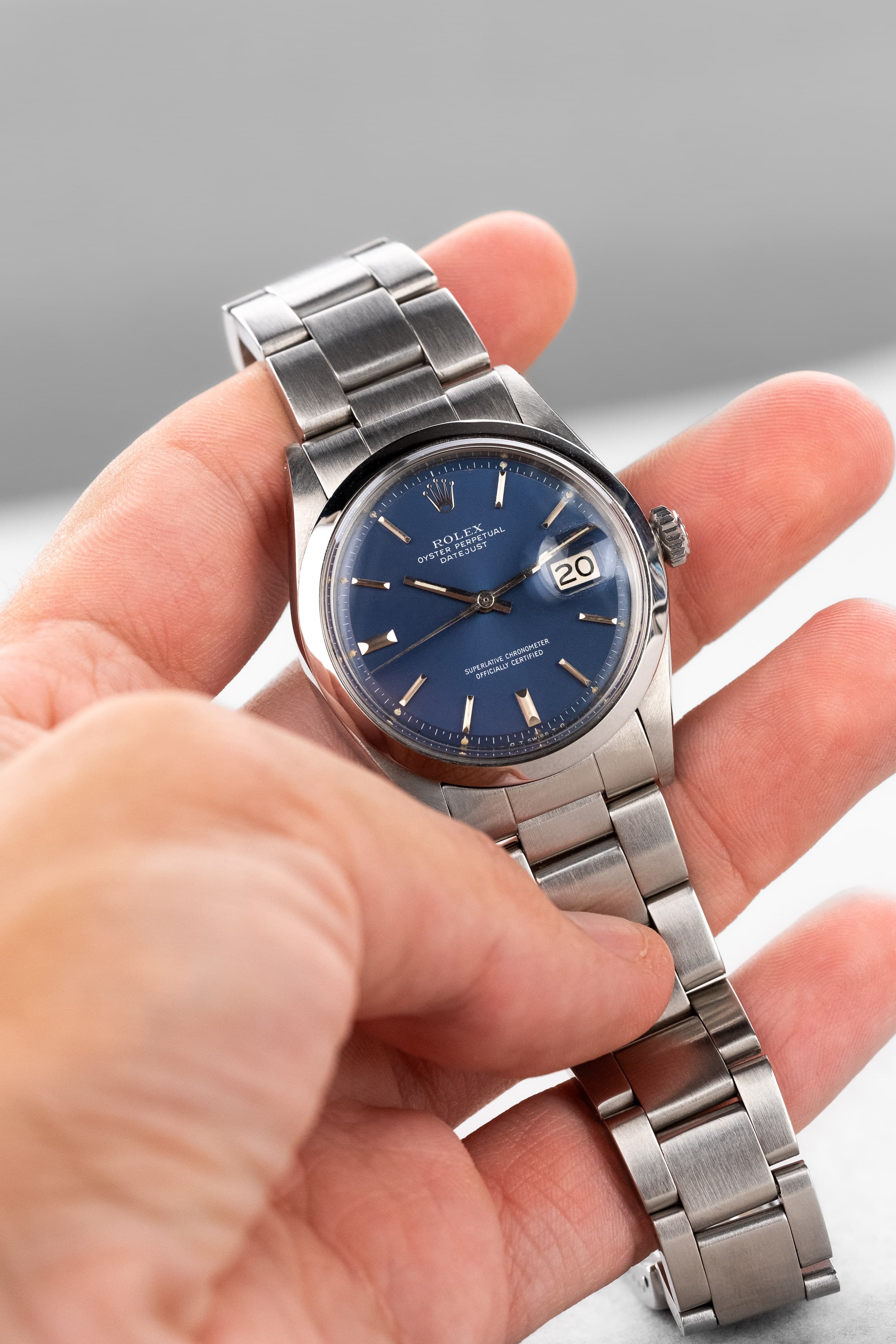 MVQY Rolex Datejust 1600 « Bleu Sigma » de 1971 - Overview