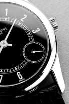 MZY9 Superb 1993 Patek Philippe Calatrava Ref. 5000G in White Gold – Full Set + First Series - Dial