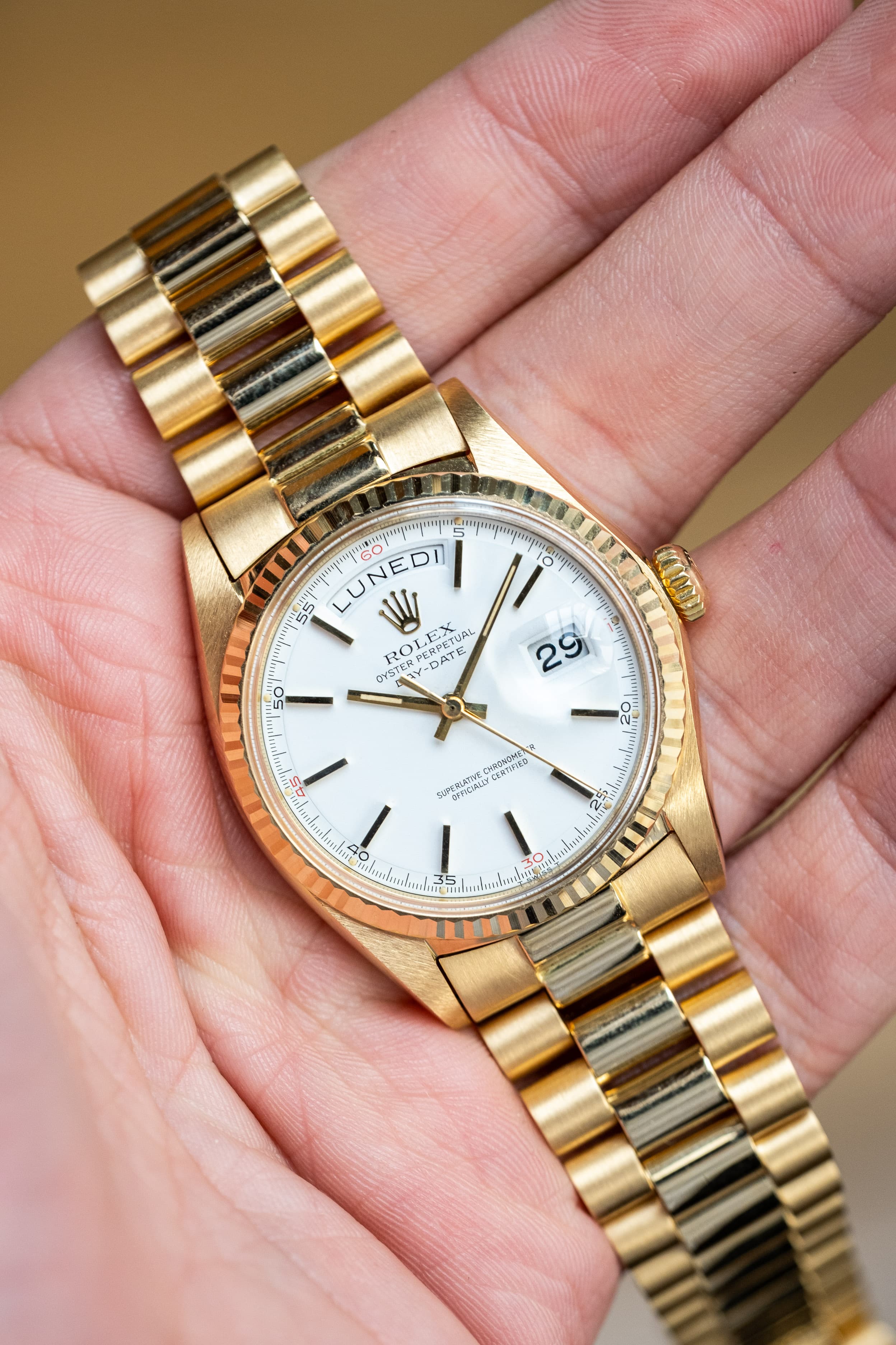 N1CH Superbe et Rare Rolex Day-Date 1803 « Red Quarters » de 1970 - Lifestyle