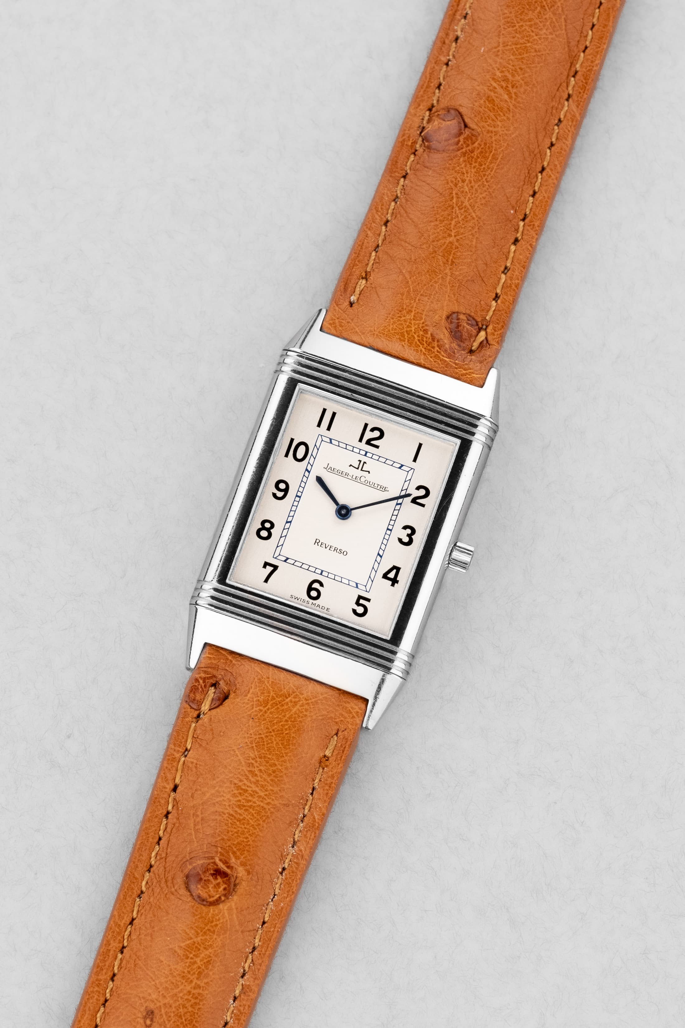 NBXJ Jaeger-LeCoultre Reverso « Classique Medium » en acier, réf. 250.8.86 - Three Quarters