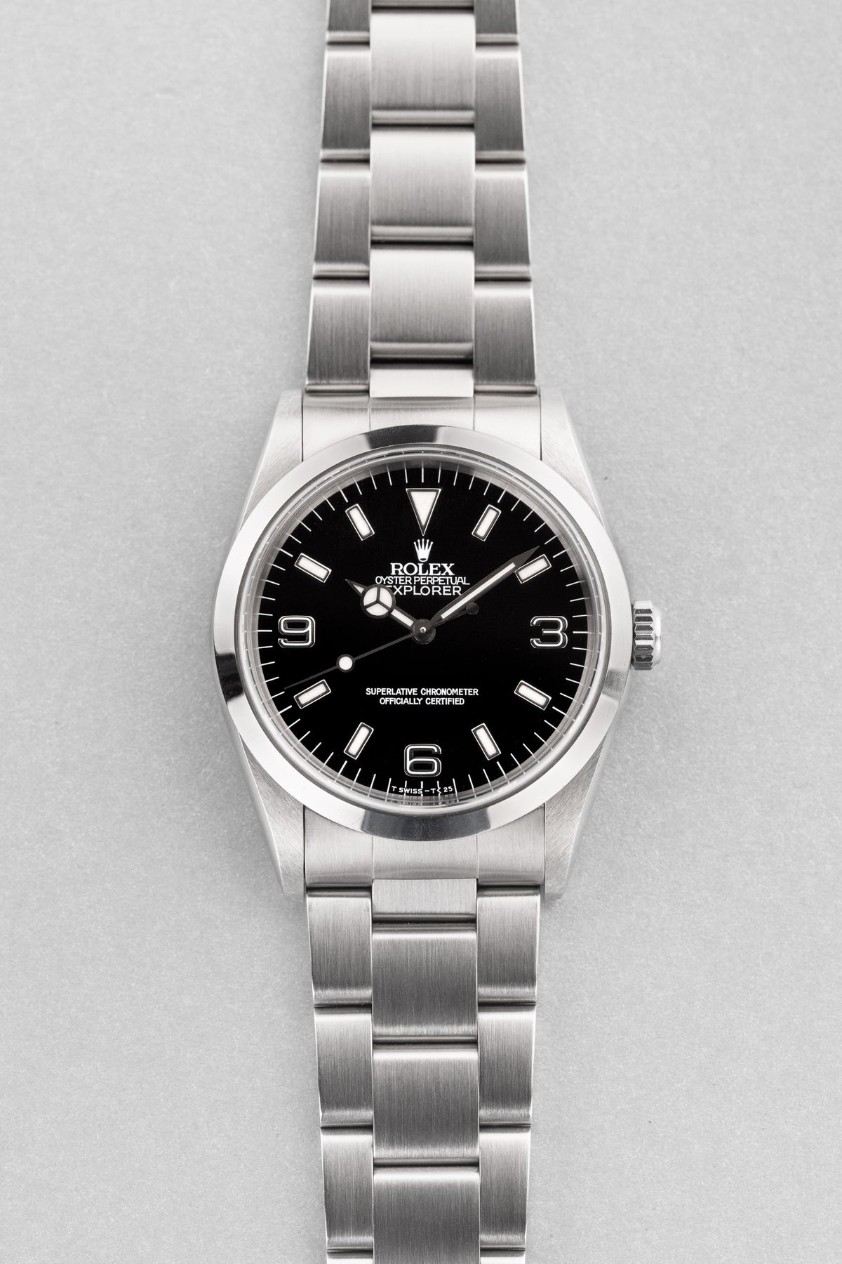 P7FC 1997-1998 Rolex Explorer Ref. 14270 – Full Set + N.O.S. + Original Rolex Sticker - Front