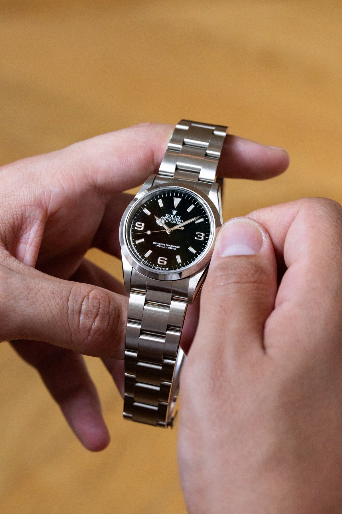 P7FC 1997-1998 Rolex Explorer Ref. 14270 – Full Set + N.O.S. + Original Rolex Sticker - Lifestyle