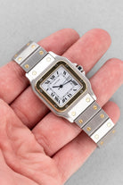 PMGK Cartier Santos Carrée GM réf. 2961 en acier et or jaune de 1984 - Lifestyle