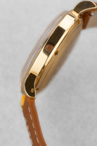 PRUL Superbe Universal Genève Polerouter De Luxe « Caramel Tropical » en or jaune, réf. 10234-3, circa 1955 - Hallmark