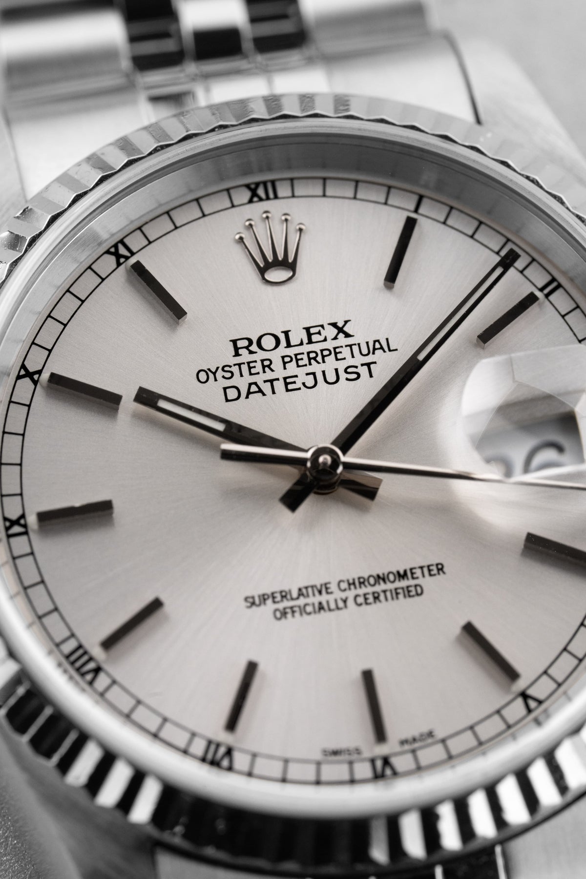 PV7E 2000 Rolex Datejust Ref. 16234 “Silver” – Rolex NFC Warranty Card - Dial
