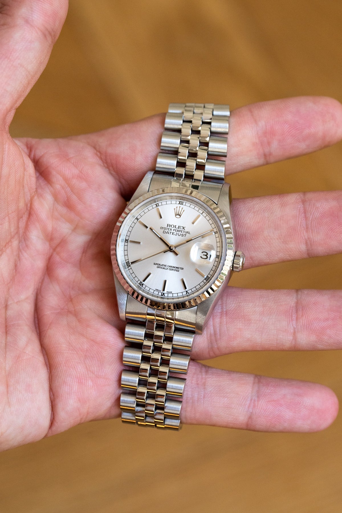 PV7E 2000 Rolex Datejust Ref. 16234 “Silver” – Rolex NFC Warranty Card - Lifestyle