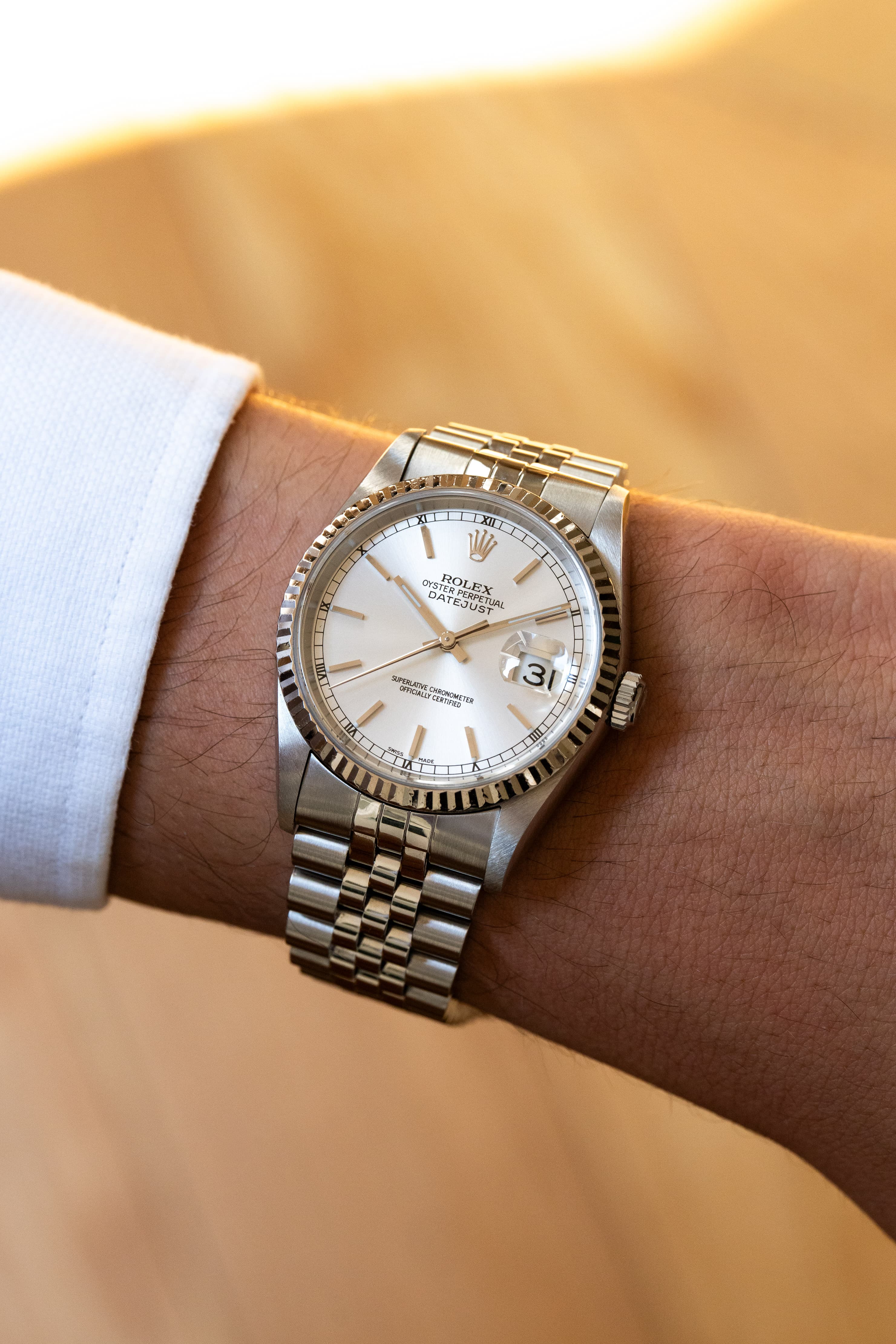PV7E Rolex Datejust réf. 16234 « Silver » de 2000 – Carte de Garantie NFC Rolex - Wristshot