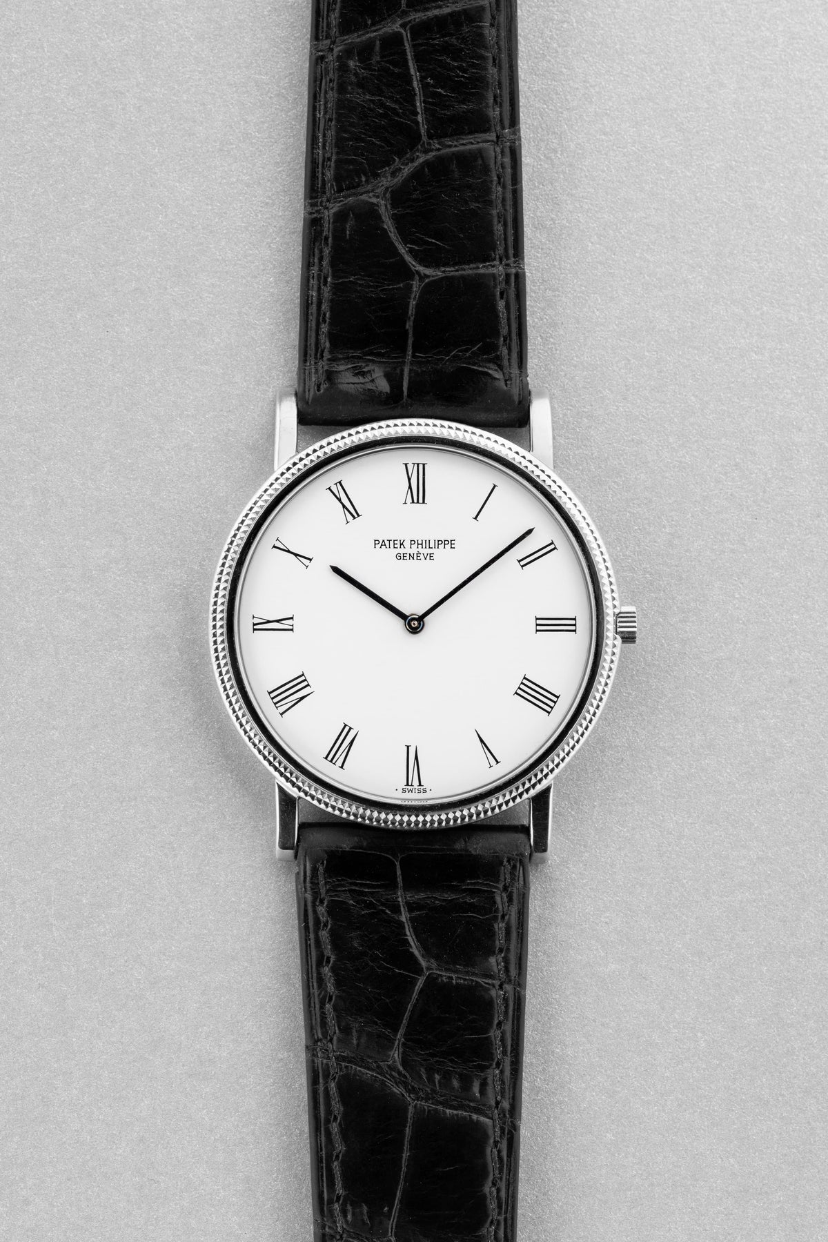 PYWT Patek Philippe Calatrava « Clous de Paris » ref. 3520D in oro bianco, circa 1986 - Fronte