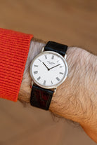 PYWT Patek Philippe Calatrava « Clous de Paris » ref. 3520D in oro bianco, circa 1986 - Wristshot