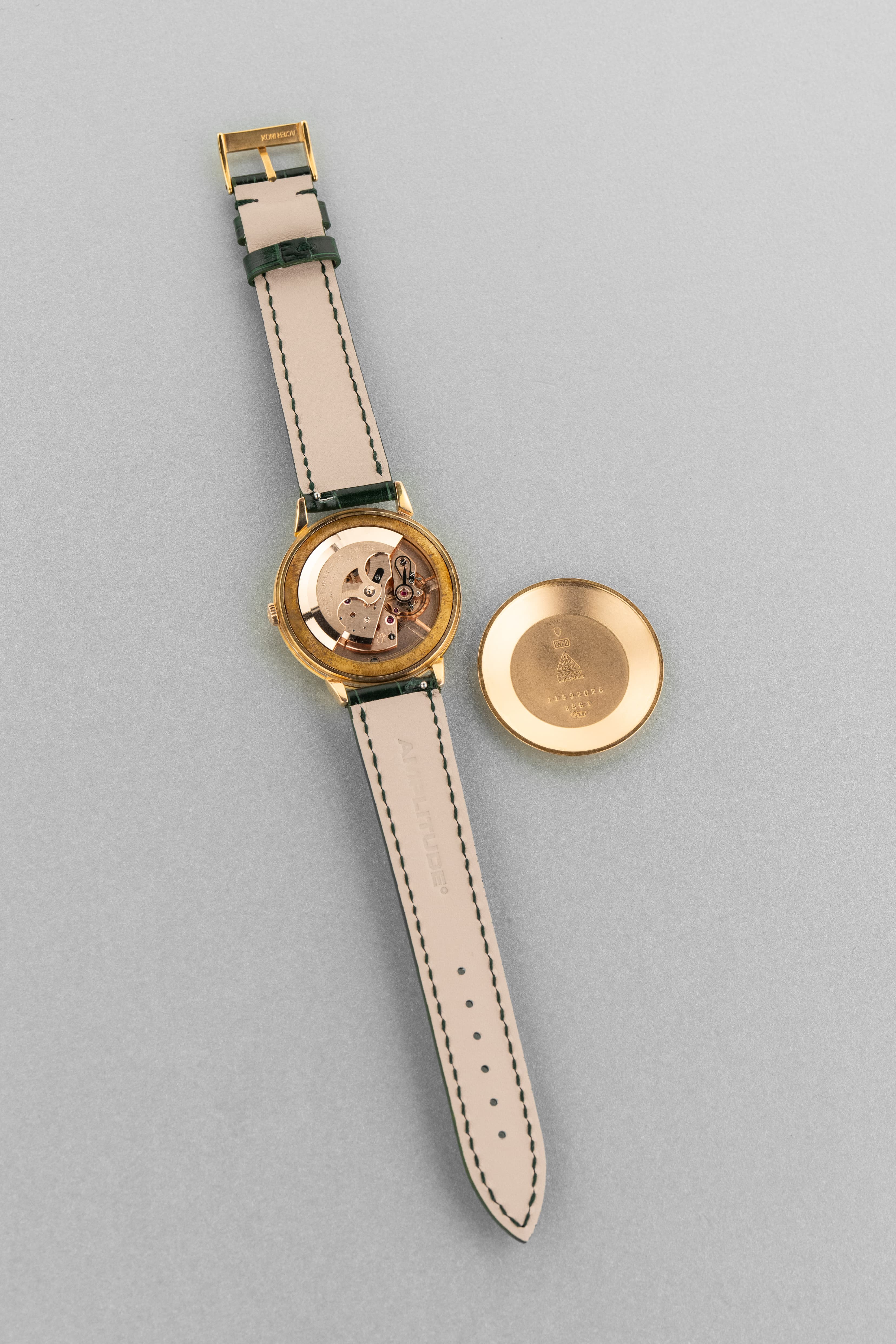 QAUA Rare Omega « Jumbo Automatic » réf. 2861 en or jaune, circa 1955 - Movement