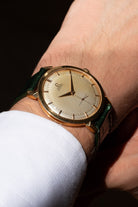 QAUA Rare Omega “Jumbo Automatic” Ref. 2861 in Yellow Gold, circa 1955 - Wristshot