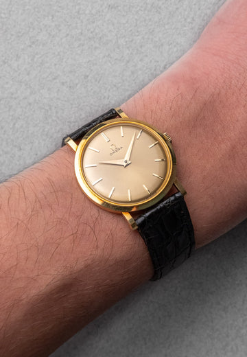 Superb 1958 Omega 14370 “Dress Watch” in Yellow Gold – Amplitude°