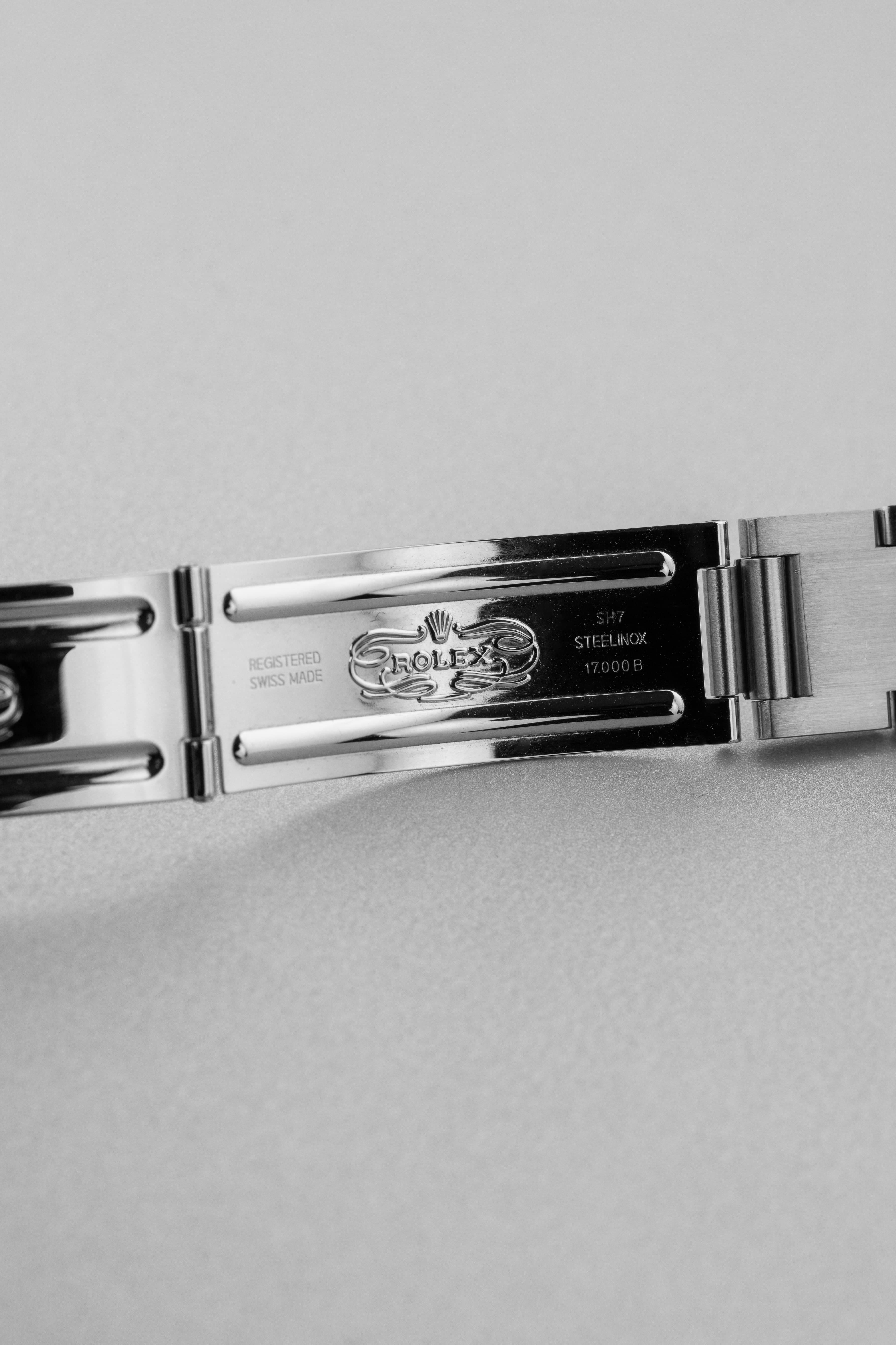 QVEG Superbe Rolex Datejust Oysterquartz réf. 17000 de 1990 – Cadran bleu - Buckle Inside