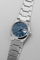 QVEG Soberbo Rolex Datejust Oysterquartz ref. 17000 de 1990 – Mostrador azul - Três quartos