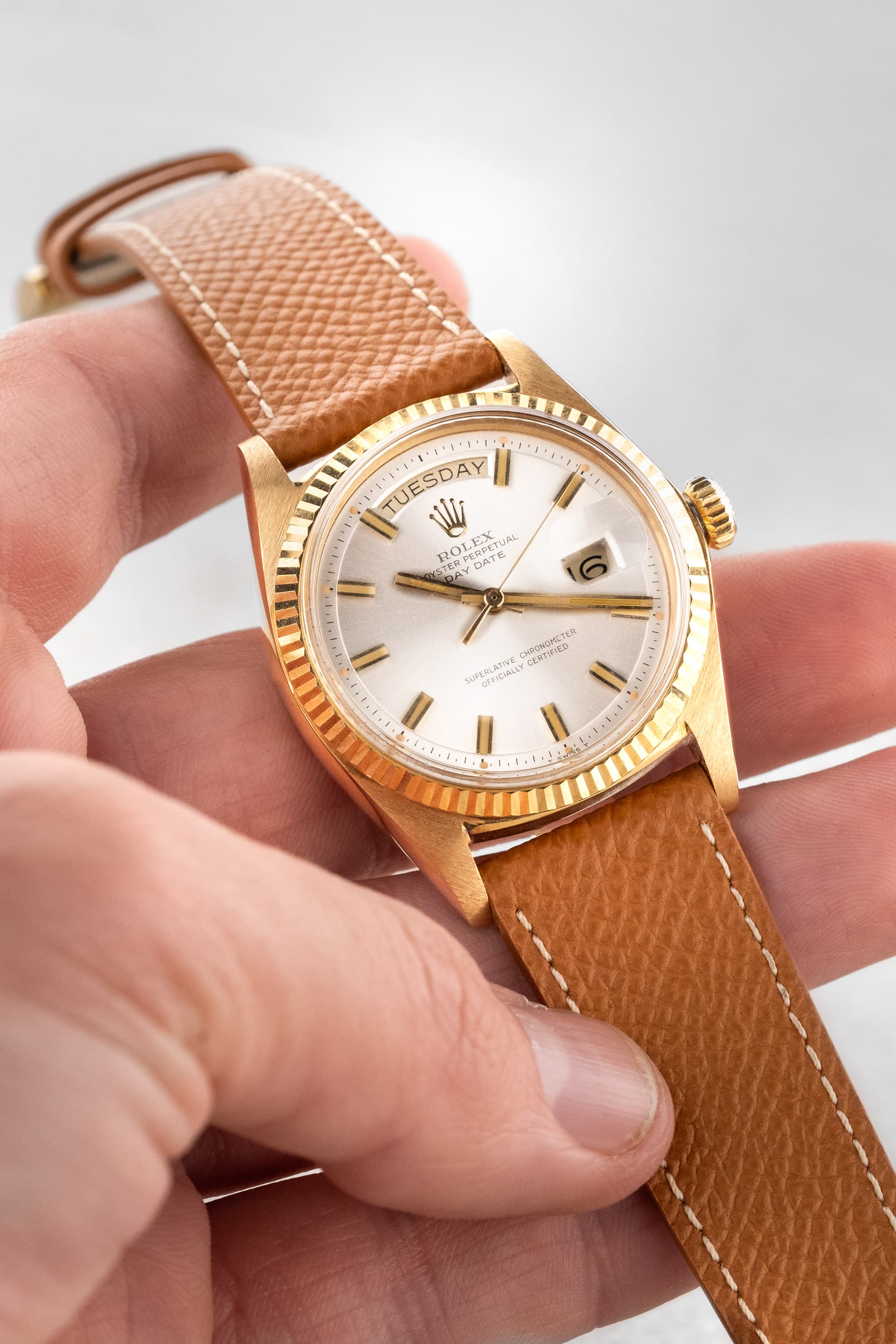 RKJL Superbe Rolex Day-Date réf. 1803 « Silver Wide Boy » de 1972 - Lifestyle