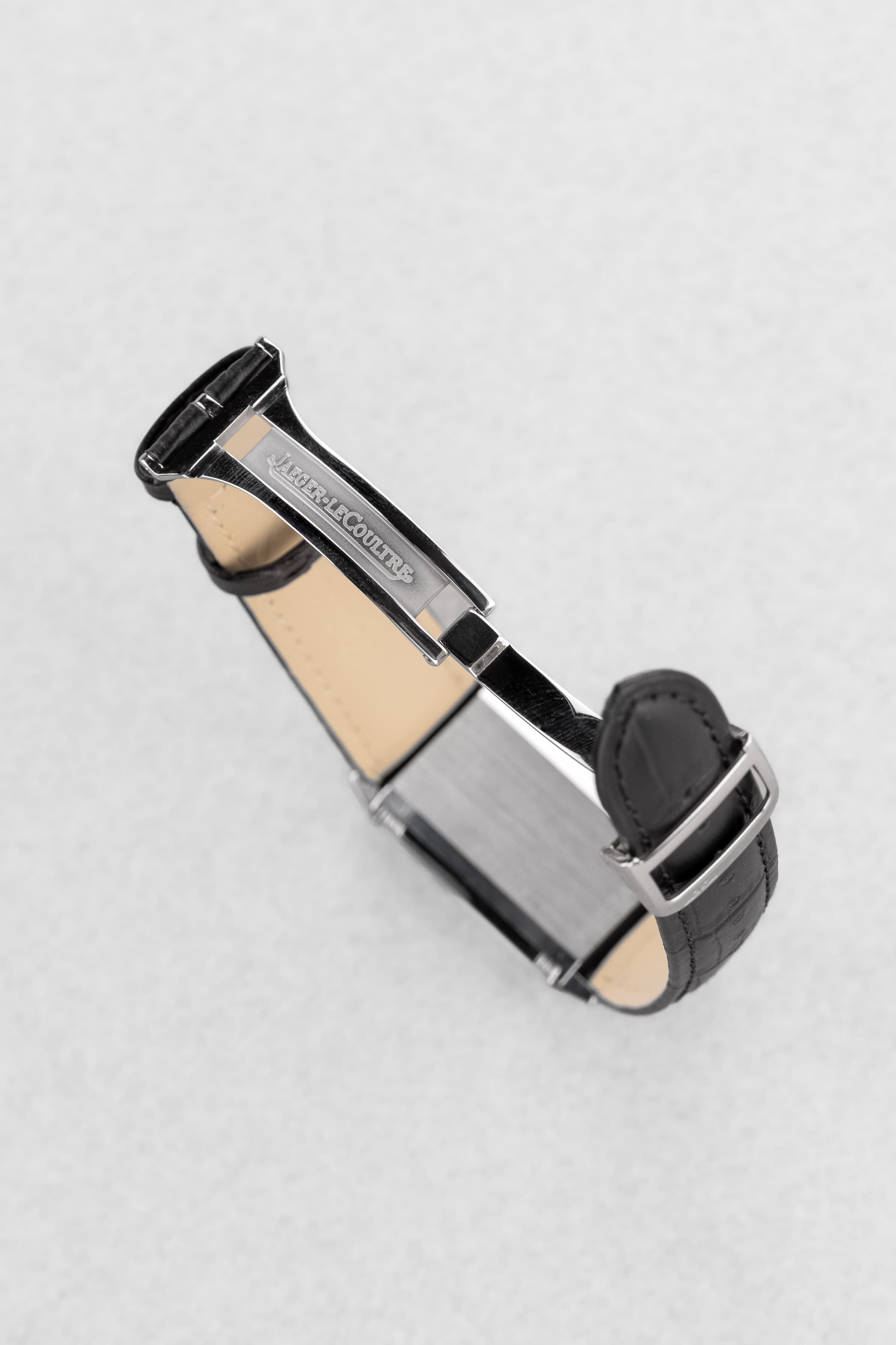 RPNC Jaeger-LeCoultre Reverso « Classique Medium » Quartz en acier, réf. 250.8.08 - Buckle Inside