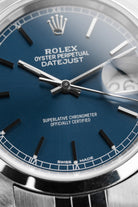 SE66 Rolex Datejust ref. 16200 스틸, 2000년 – 블루 다이얼 - 다이얼