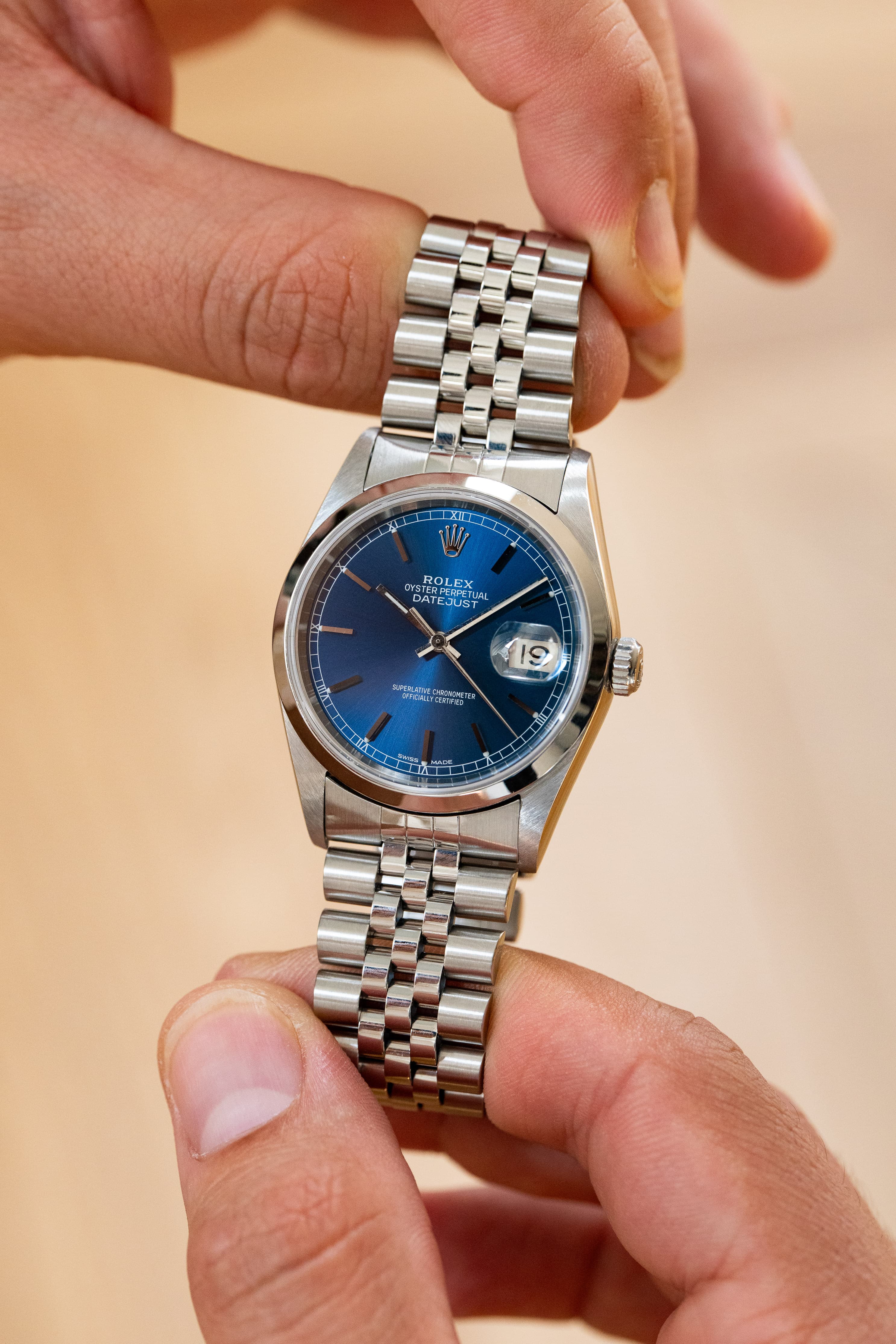 SE66 Rolex Datejust réf. 16200 de 2000 en acier – Cadran Bleu - Lifestyle