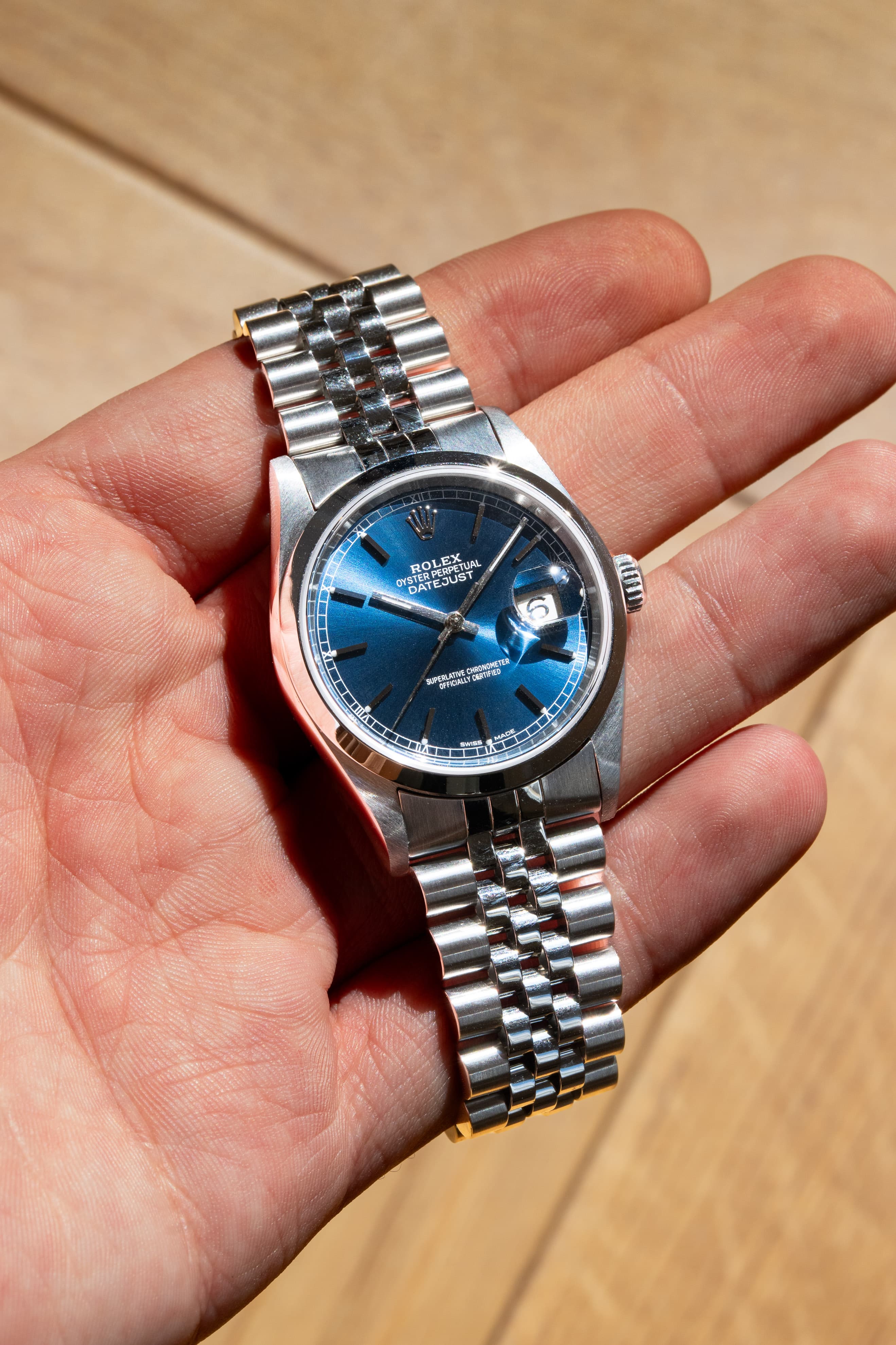 SE66 Rolex Datejust réf. 16200 de 2000 en acier – Cadran Bleu - Lifestyle