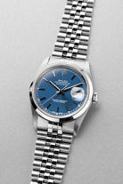 SE66 Rolex Datejust ref. 16200 스틸, 2000년 – 블루 다이얼 - 4분의 3 각도