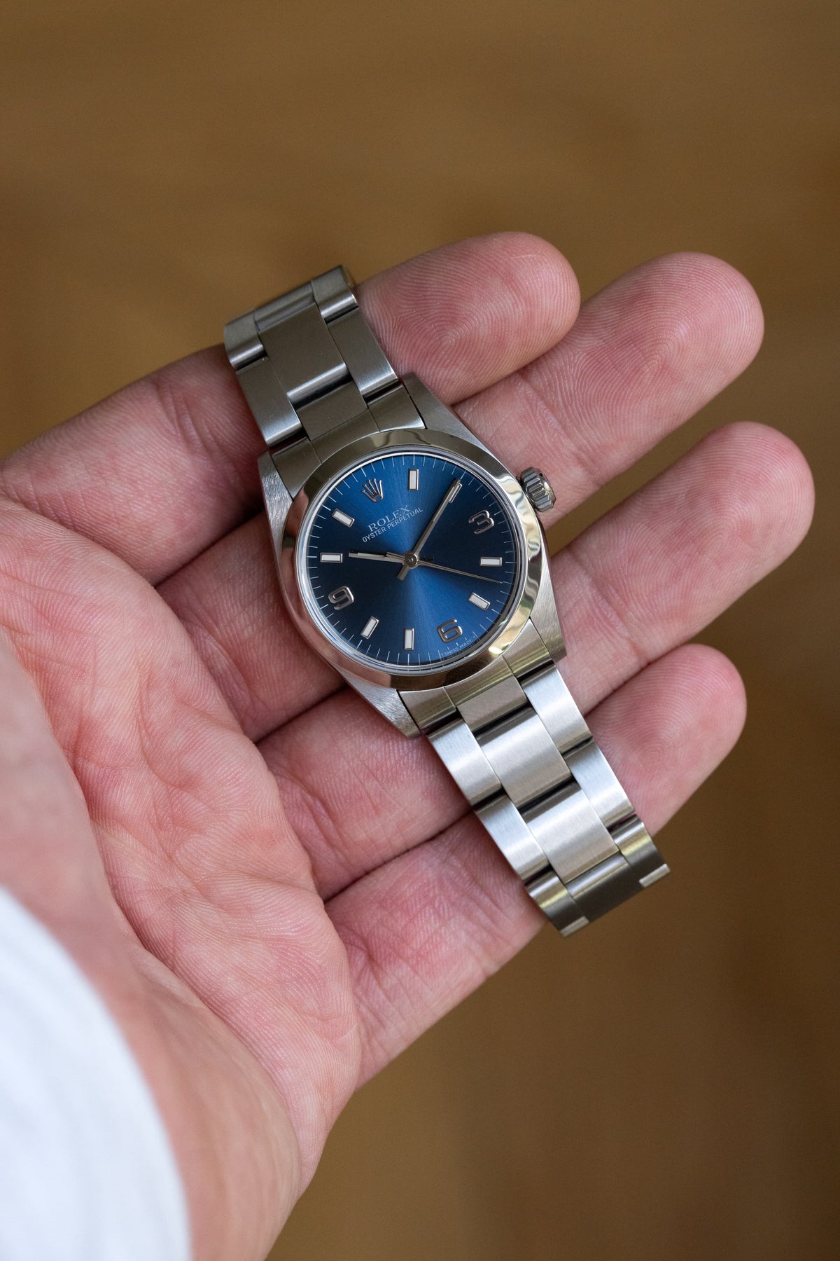SGNE 1997 Rolex Oyster Perpetual 31 Ref. 67480 – Blue “Explorer 3-6-9” Dial, Original Warranty, Perfect Condition - Overview