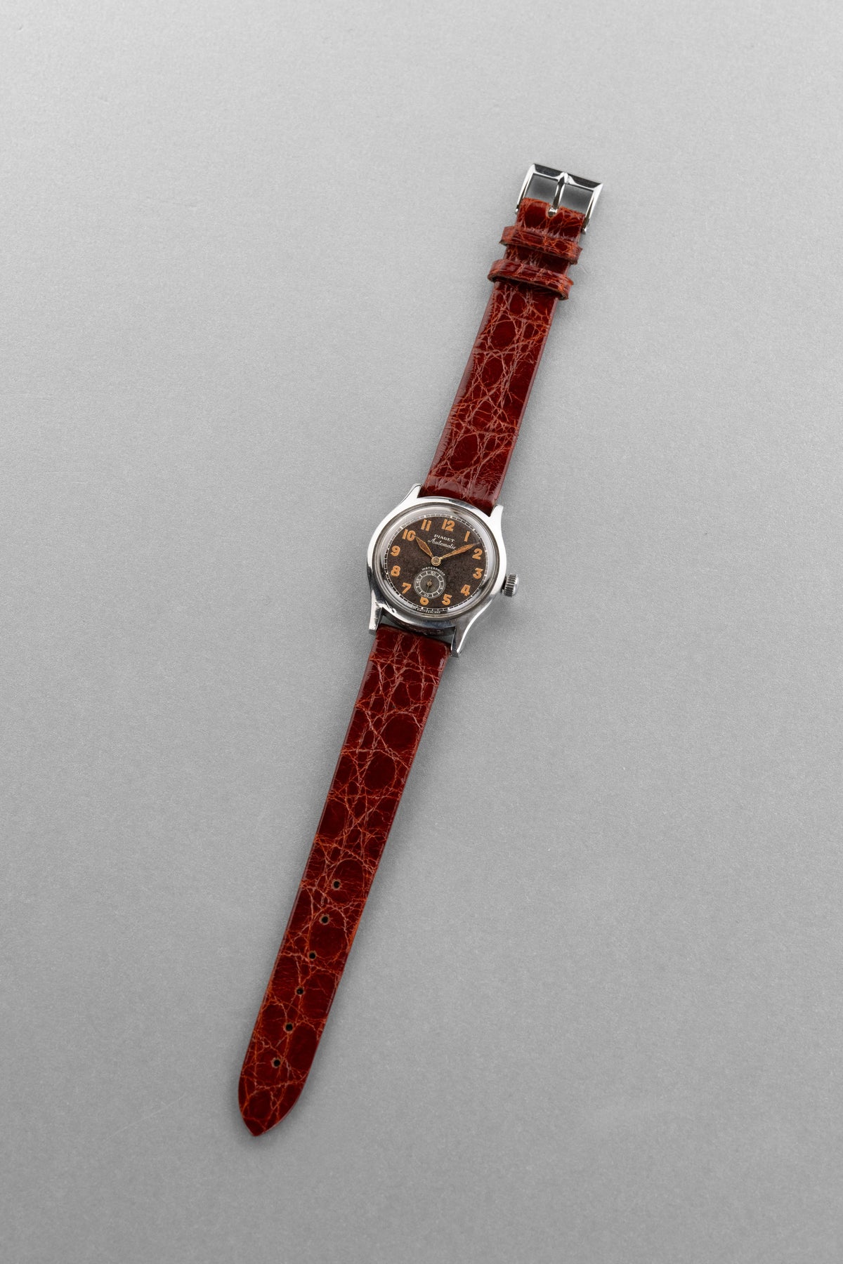 SJNV Extremely Rare and Astonishing Piaget “Military” Automatic in Steel, circa 1945 - Overview