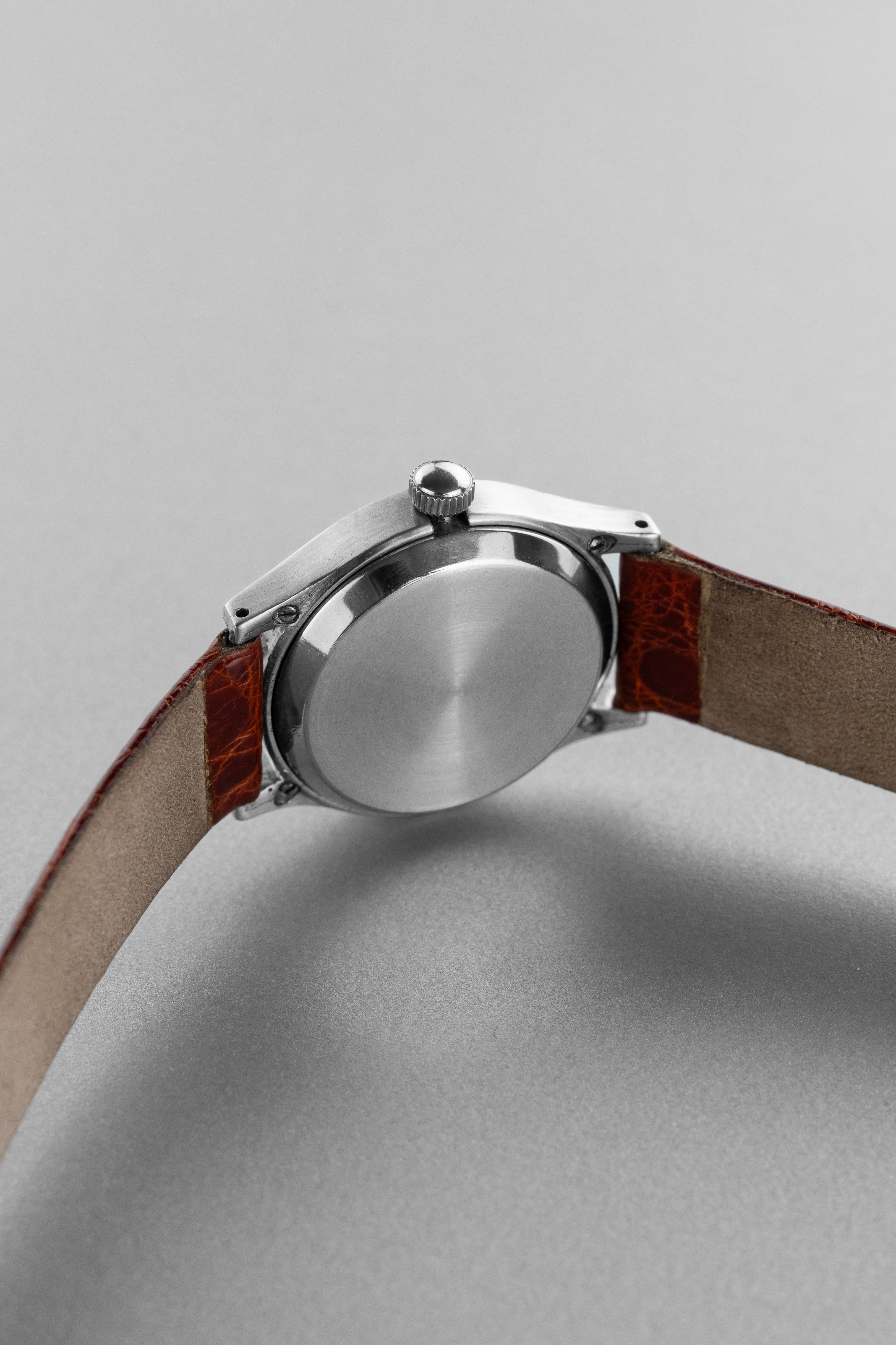 SJNV Rarissime et étonnante Piaget « Militaire » Automatique en acier, circa 1945 - Right side