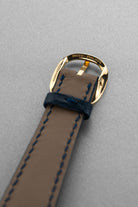 SKP2 精美的 Patek Philippe Ellipse d’Or「Jumbo」型號 3738 自動上鍊腕錶——藍色字盤 & Cal. 240 微型擺陀 - 錶扣內側
