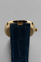 SKP2 精美的 Patek Philippe Ellipse d’Or「Jumbo」型號 3738 自動上鍊腕錶——藍色字盤 & Cal. 240 微型擺陀 - 印記