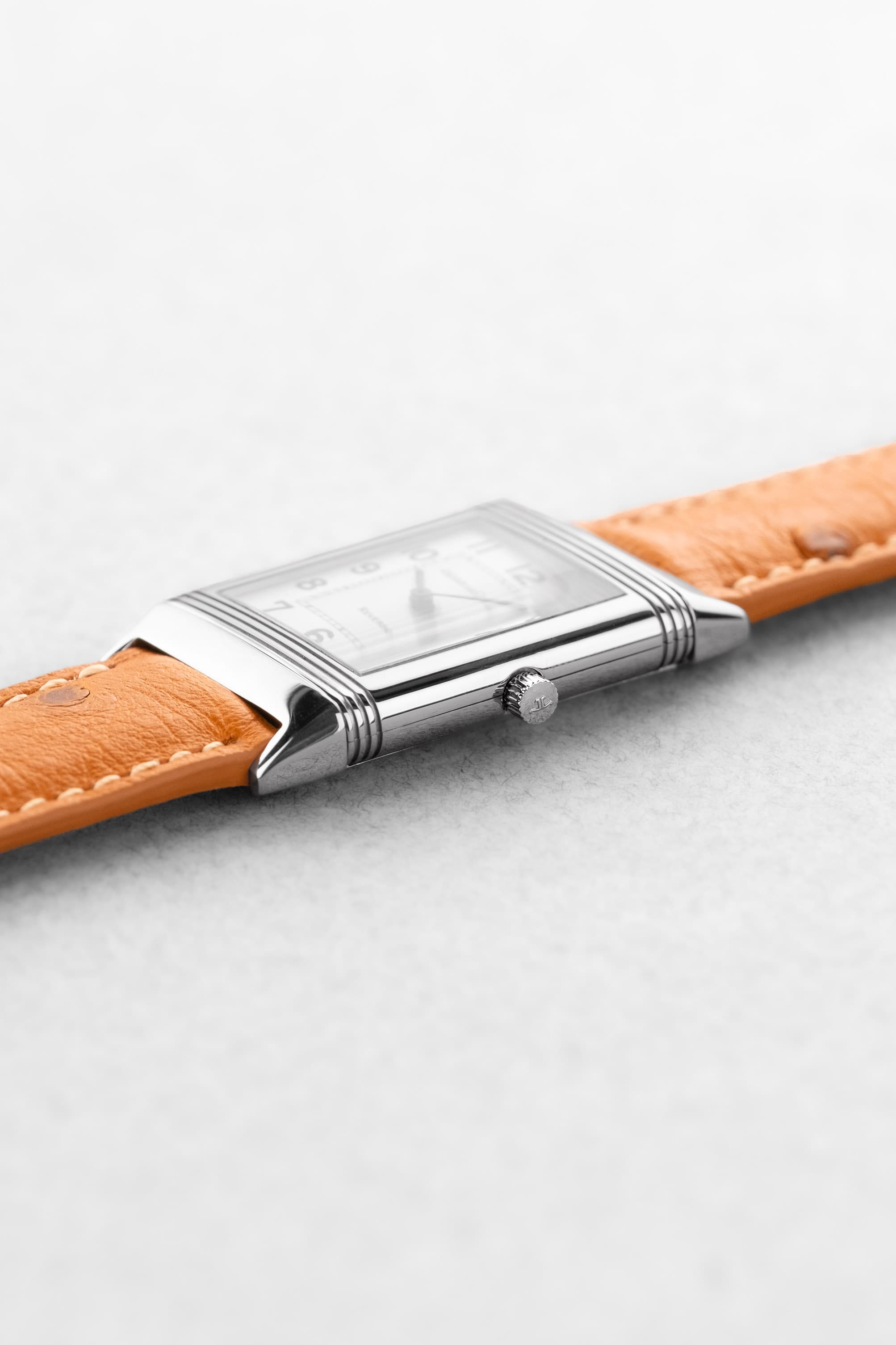 SNY8 Jaeger-LeCoultre Reverso « Classique Medium » mécanique en acier, réf. 250.8.86, circa 1990 - Right side