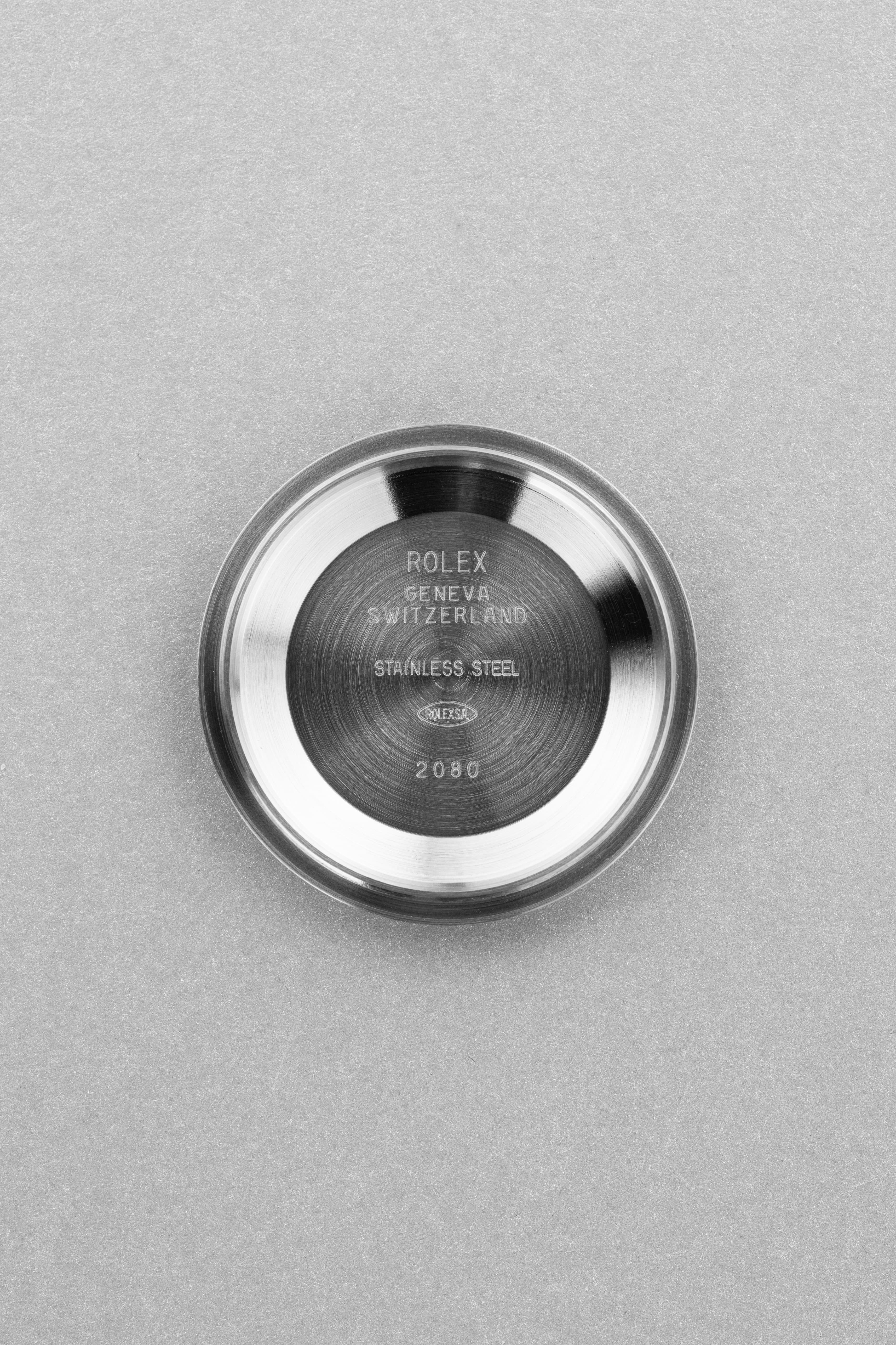TPHB Rolex Datejust réf. 16200 de 2004-2005 en acier – Garantie d’origine + Cadran « White Roman No Lume » - Inside case back