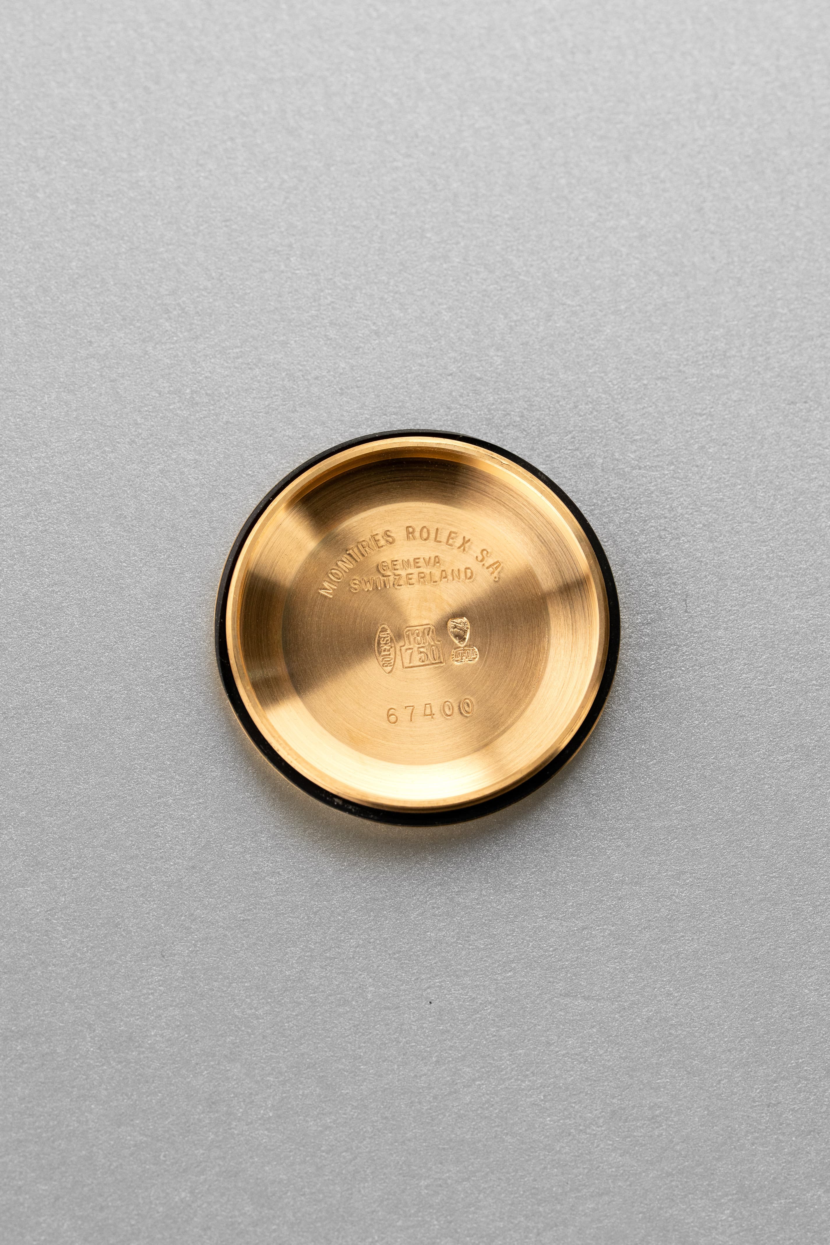 TYPG Rare Rolex Oyster Perpetual 31 réf. 67518 en or jaune de 1990 – Parfait état - Inside case back