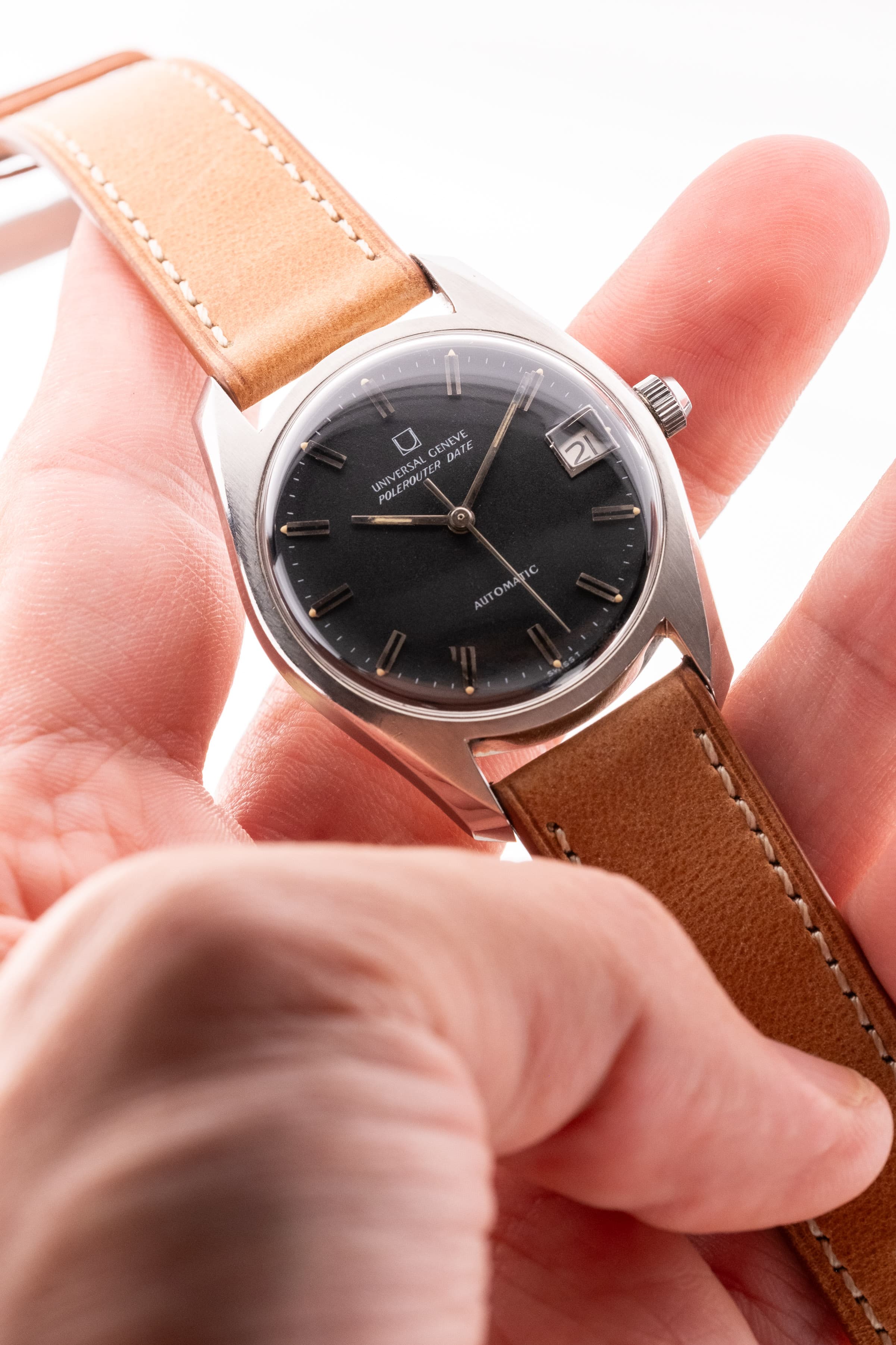 UQWJ Universal Genève Polerouter Date Micro-Rotor ref. 869115/06 — 1966-1967년 - 라이프스타일