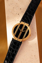 UQYY Piaget Polo 「Medium」 イエローゴールド製、ブラックオニキスダイヤル、ref. 8673、1980年頃 - ライフスタイル