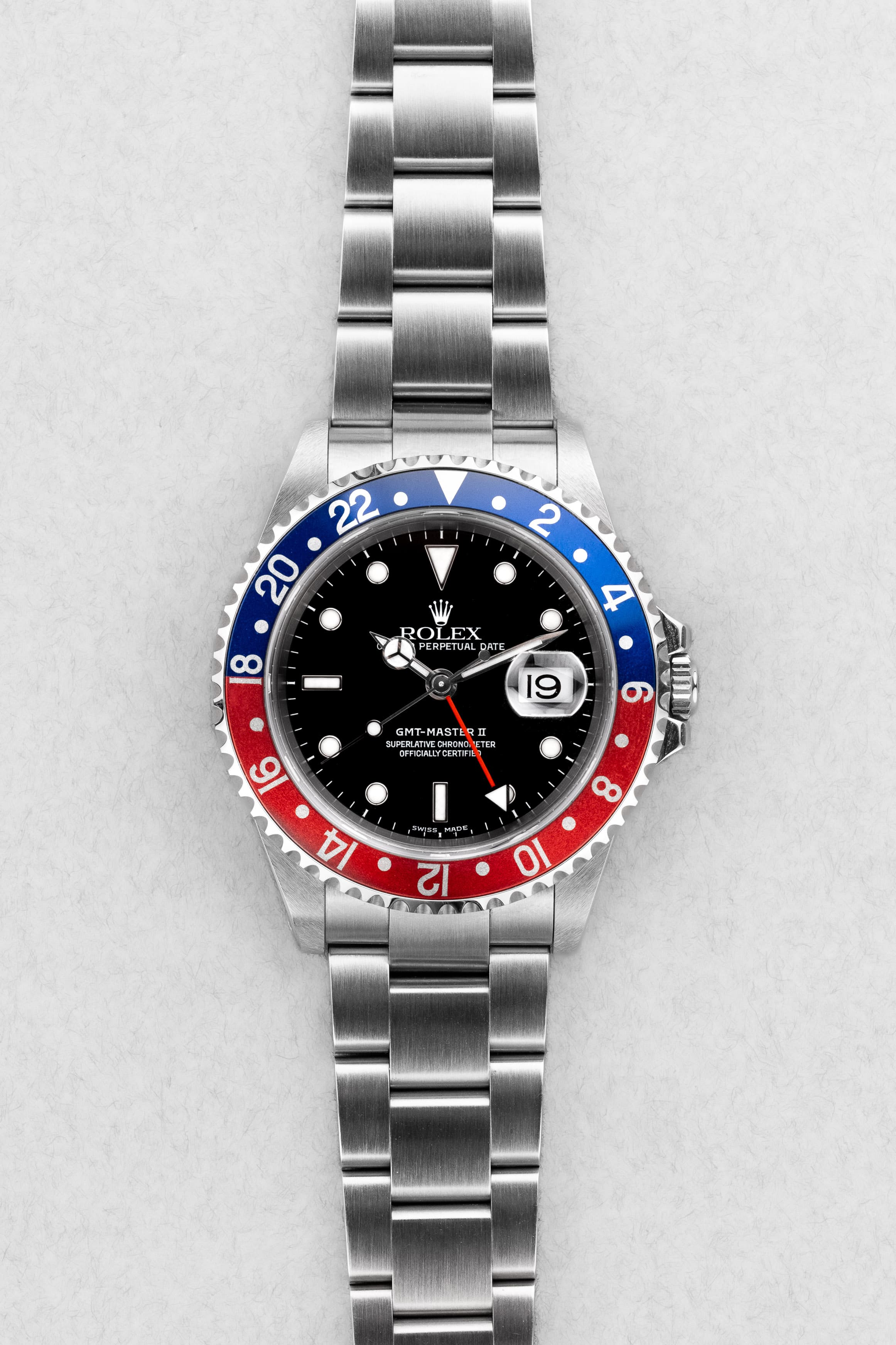 UXPY Rolex GMT-Master II réf. 16710 « Pepsi » de 2000-2001 – Parfaite et Full Set - Front