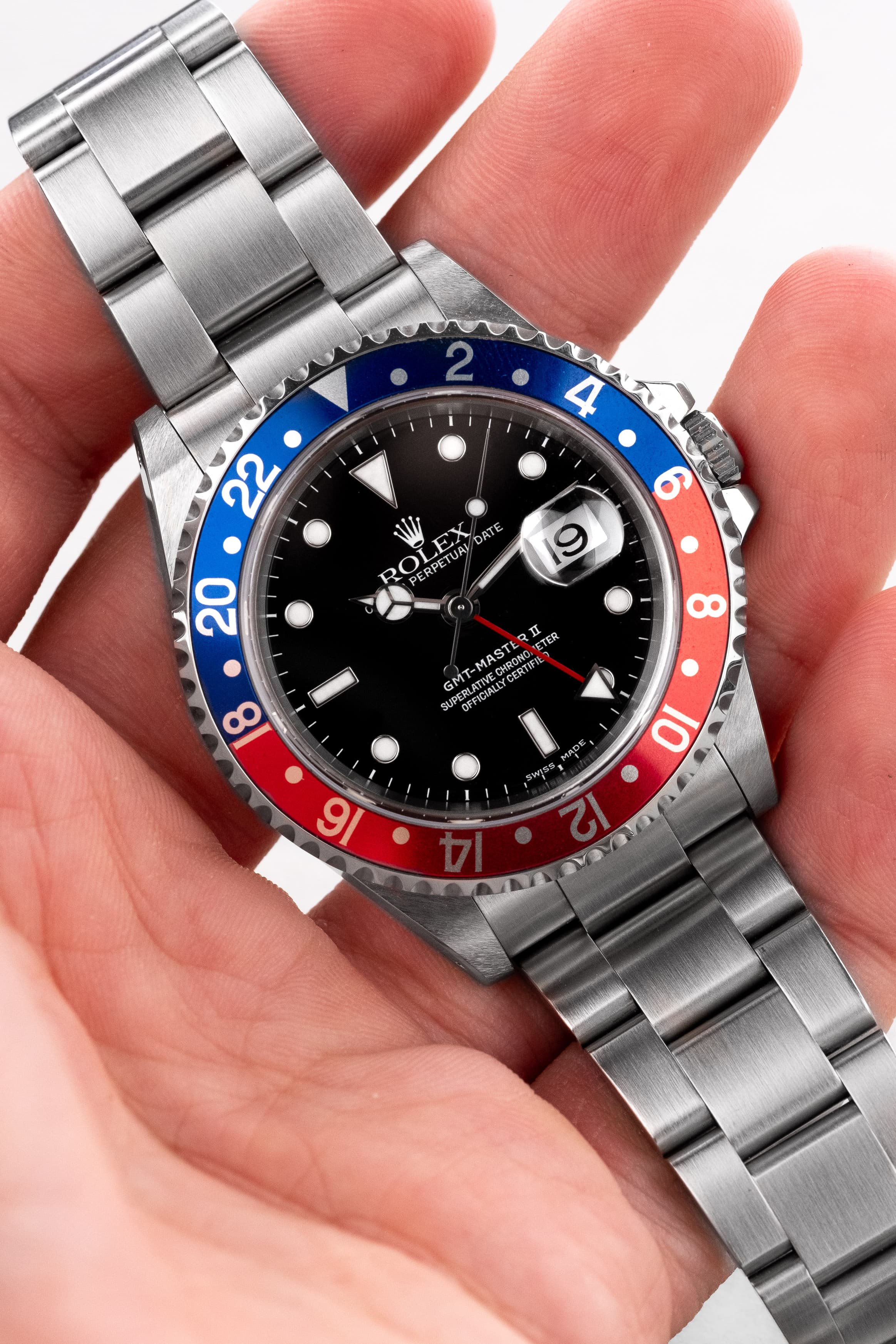 UXPY Rolex GMT-Master II réf. 16710 « Pepsi » de 2000-2001 – Parfaite et Full Set - Wristshot