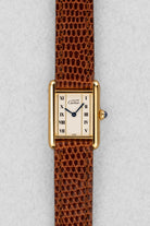 VF5Q Cartier Tank Must Quartz Lady « White Roman Columns » - Front