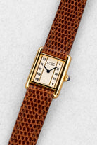 VF5Q Cartier Tank Must Quartz Lady « White Roman Columns » - Three Quarters