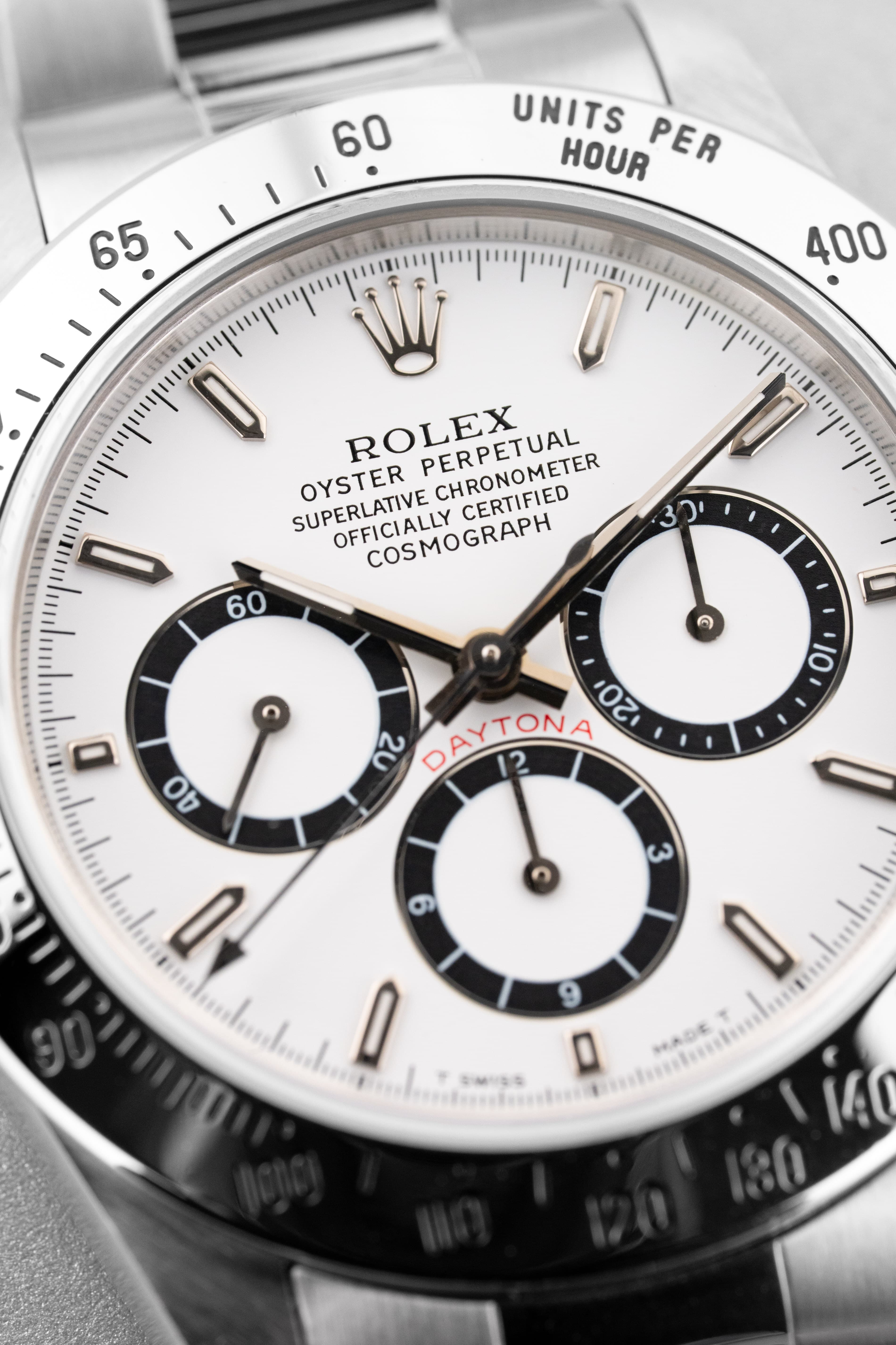 VHKU Rolex Cosmograph Daytona «Zenith» ref. 16520 с белым циферблатом, 1993–1994 гг. — Full Set - Циферблат