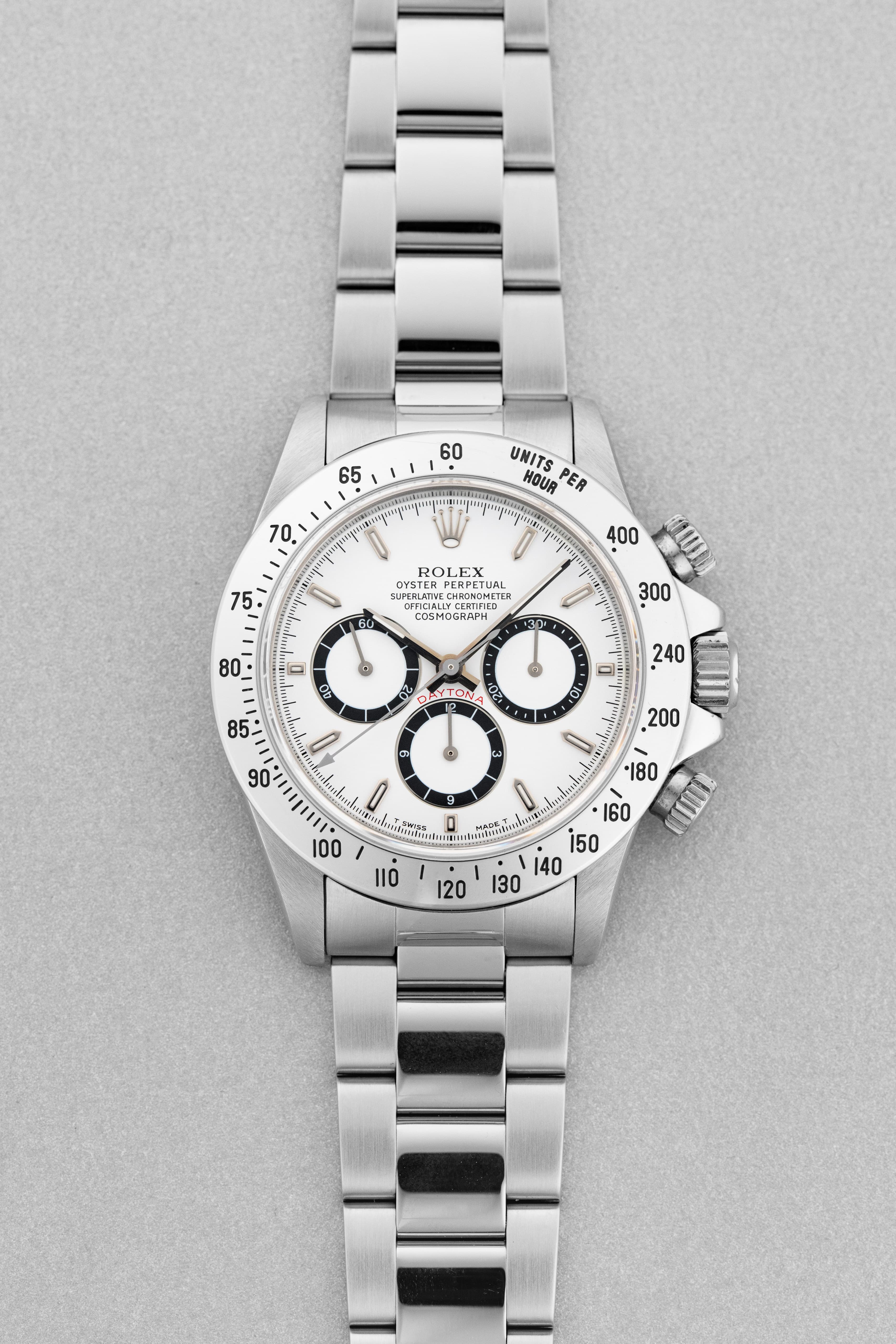 VHKU Rolex Cosmograph Daytona «Zenith» ref. 16520 с белым циферблатом, 1993–1994 гг. — Full Set - Спереди