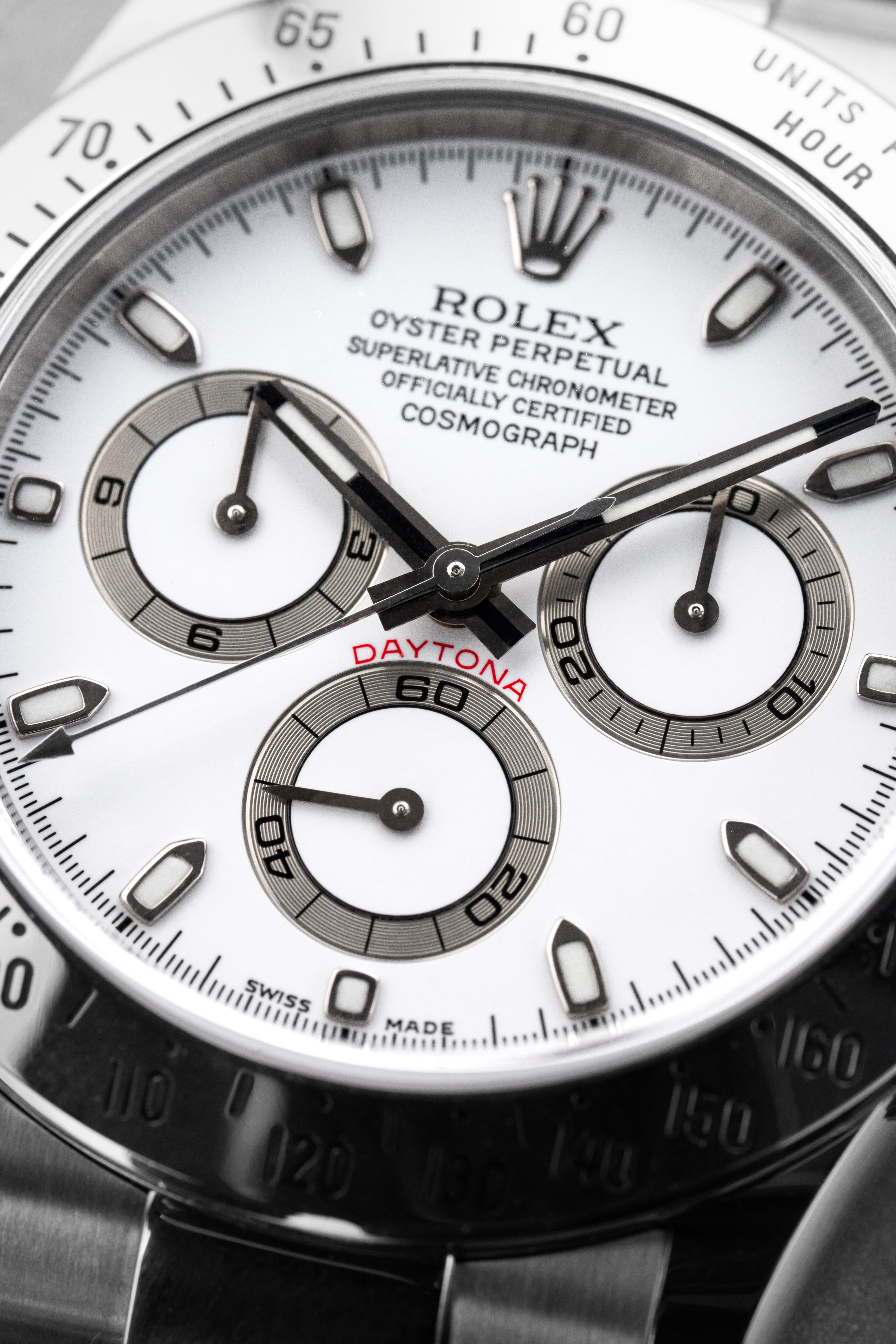 VJLY Rolex Cosmograph Daytona ref. 116520 2004 г. — белый циферблат - Циферблат
