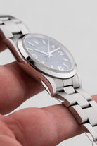 VKYF Rolex Air-King réf. 14000 de 1999 – Cadran bleu « Explorer 3-6-9 » - Left side