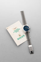 VSUY 1990 Rolex Datejust Ref. 16200 in Steel – Blue Dial + Original Warranty - Set