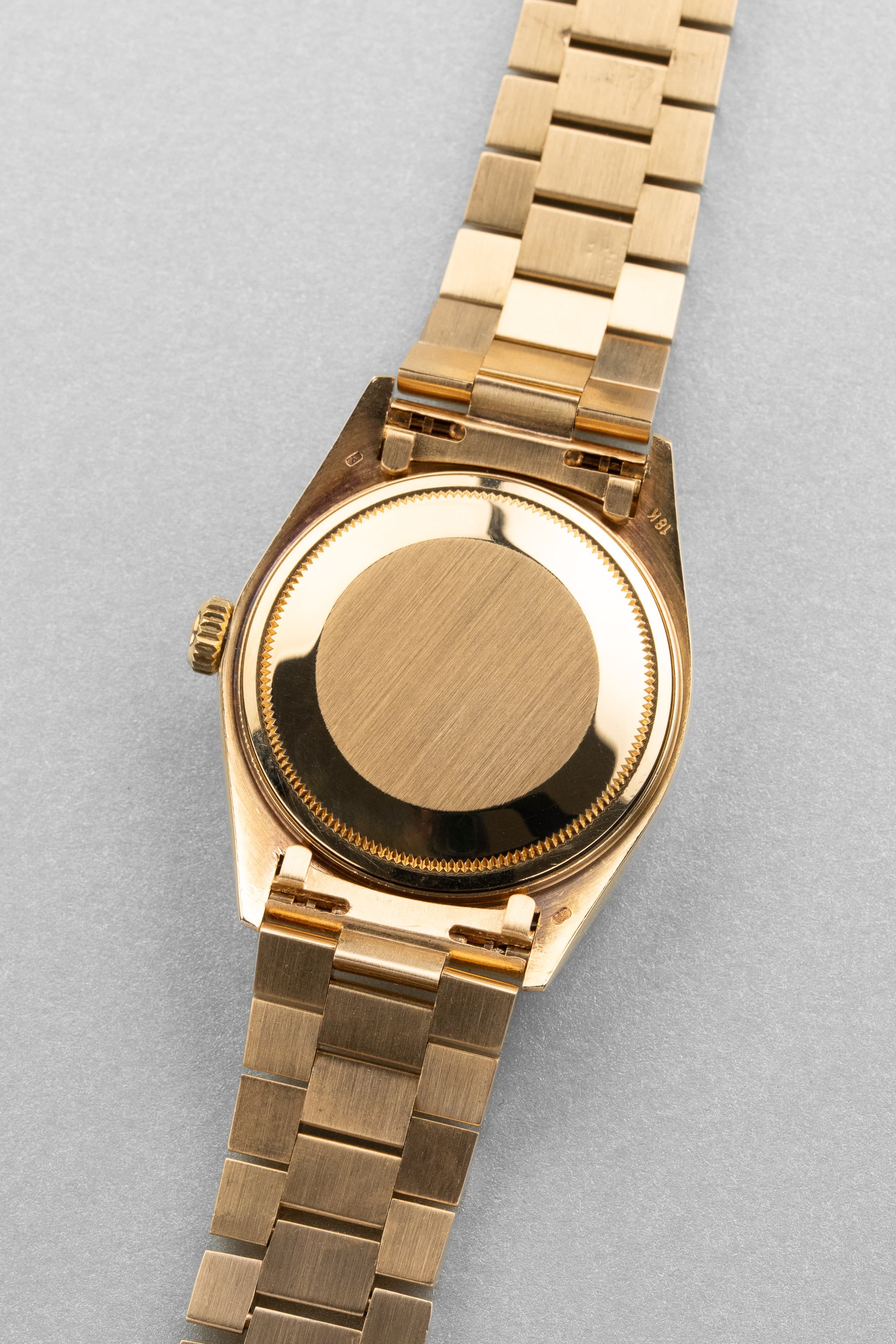 WJ8H Superba Rolex Datejust ref. 16018 in oro giallo del 1983 – Quadrante Onyx «SWISS Only» - Retro