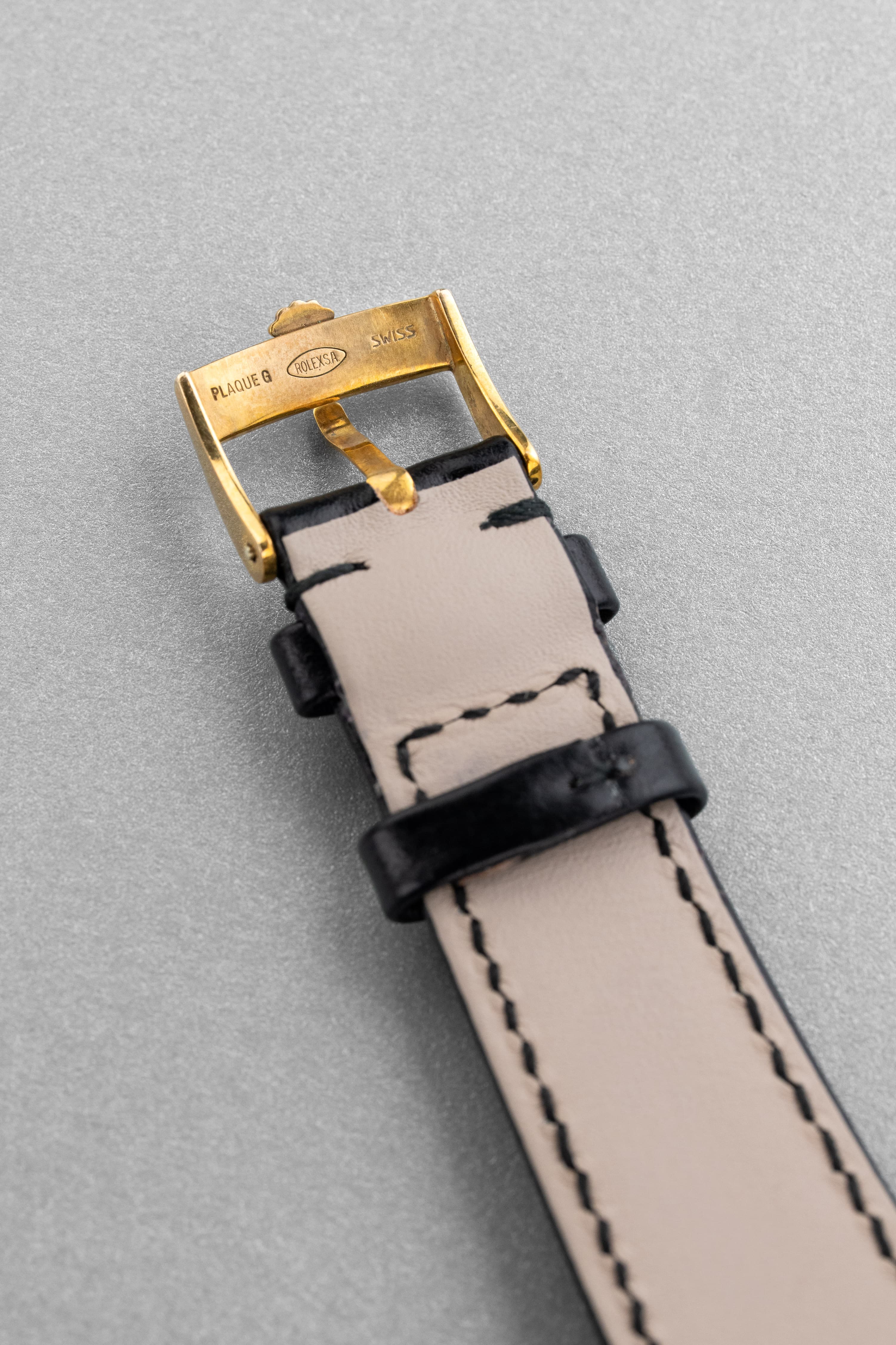 WJ8H Superba Rolex Datejust ref. 16018 in oro giallo del 1983 – Quadrante Onyx «SWISS Only» - Fibbia interno