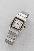 WXKV Cartier Santos Carrée réf. 2961 en acier et or jaune, circa 1985 - Overview