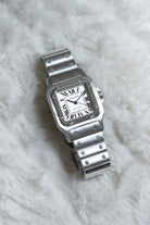 WXQP Cartier Santos Galbée XL réf. 2823 en acier de 2017 – Full Set - Lifestyle