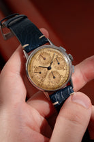 WZYF Rare Universal Genève Dato-Compax Chronograph Ref. 22530 “Jumbo” in Steel, circa 1942 – Never Polished - Lifestyle