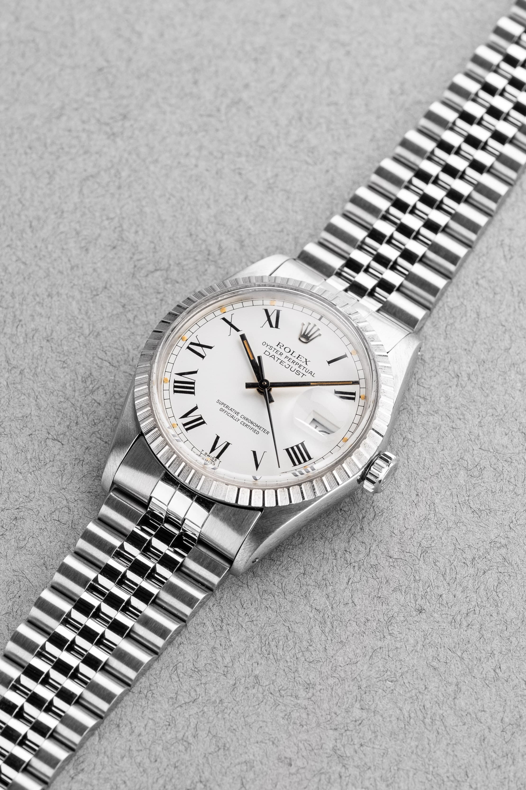 XKAW Rolex Datejust 16030 « Pumpkin Buckley Dial » de 1987 - Three Quarters