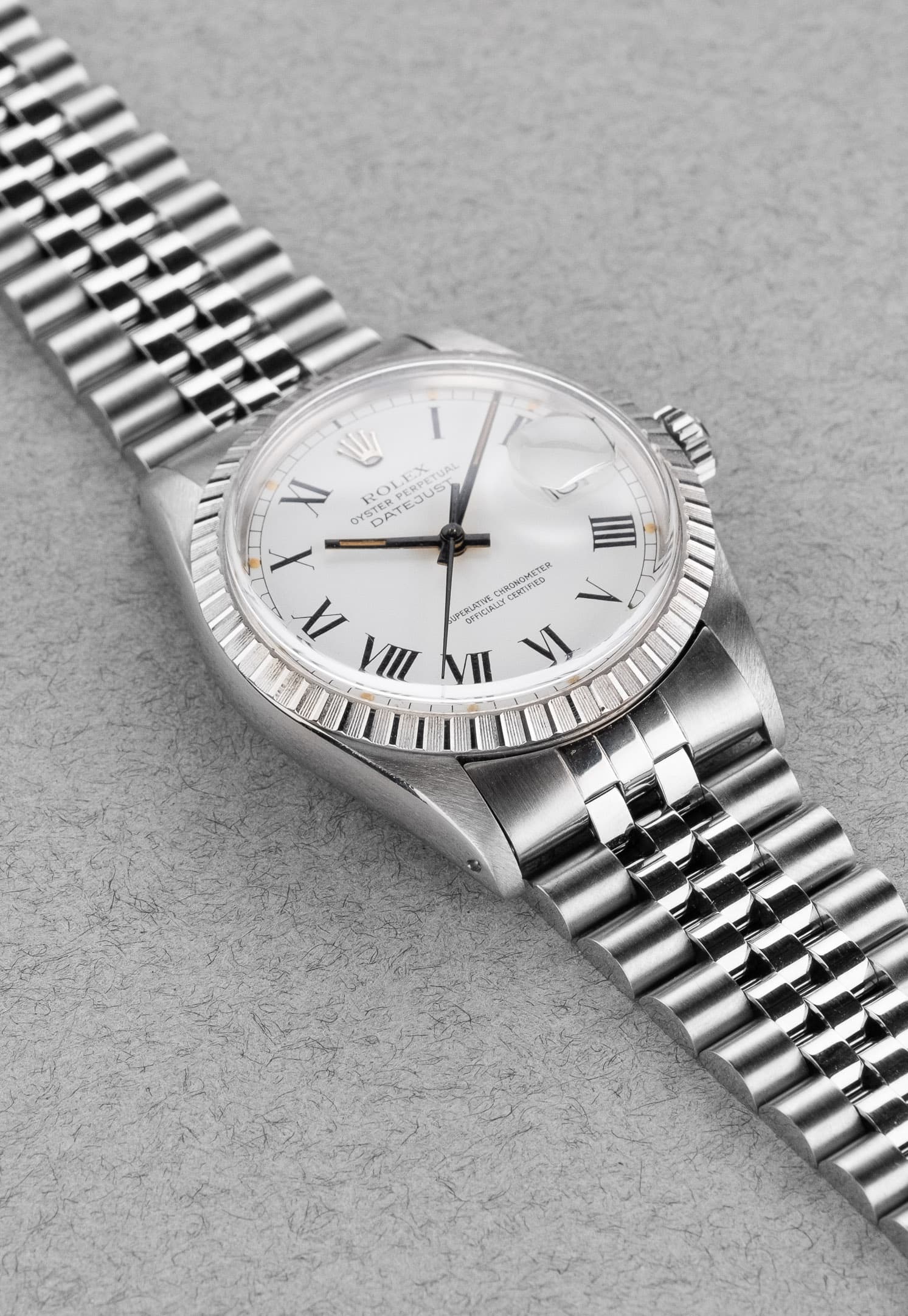 XKAW Rolex Datejust 16030 « Pumpkin Buckley Dial » de 1987 - Three Quarters